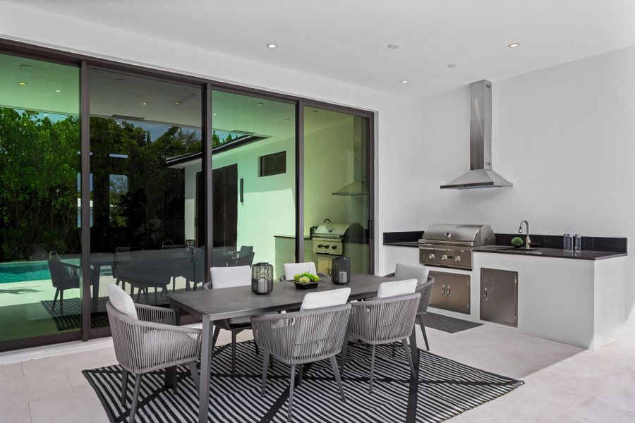 Furnished interior view inside a new home in , Delray Beach (Image 45).