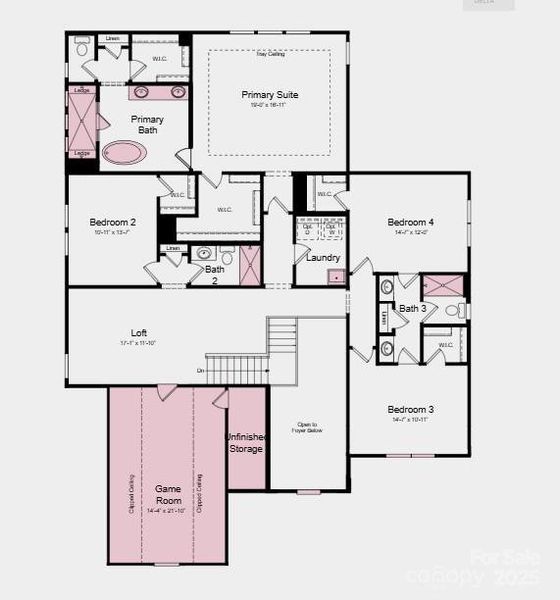 Additional highlights include: multi-generational suite with private sitting area, screened outdoor living, additional windows, spa shower and freestanding tub at primary bath, game room, walk in showers, dual tankless water heaters, laundry sink.