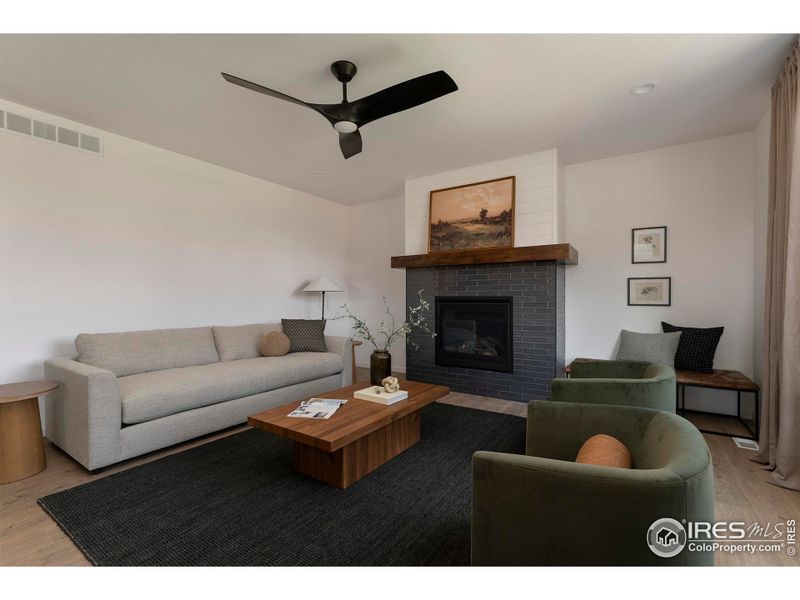 Furnished interior view inside a new home in Greenspire At Windsor Lake, Windsor (Image 17).