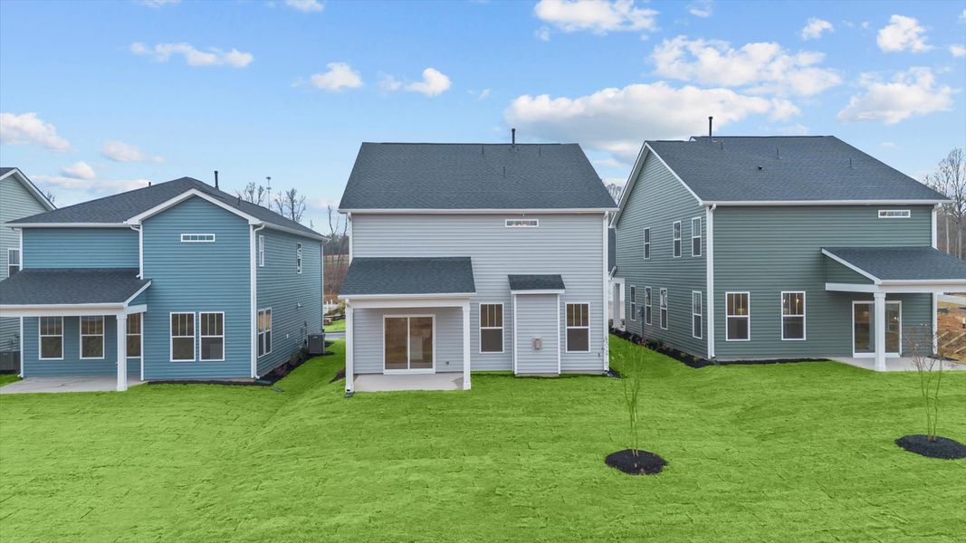 Exterior details and patio area of a home in Harrier Point, Woodruff (Image 20).