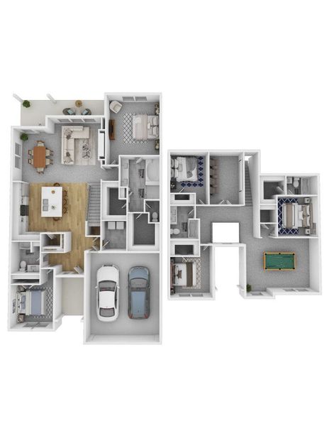 2D floor plan layout for the CASCADE by D.R. Horton in Clearview Ranch, Royse City, TX (Image 5). 2D floor plan layout for the CASCADE by D.R. Horton in Clearview Ranch, Royse City, TX (Image 5).