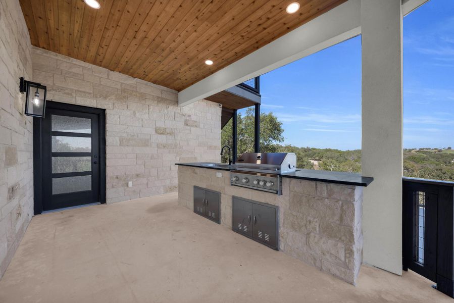 Exterior details and patio area of a home in , Horseshoe Bay (Image 25).