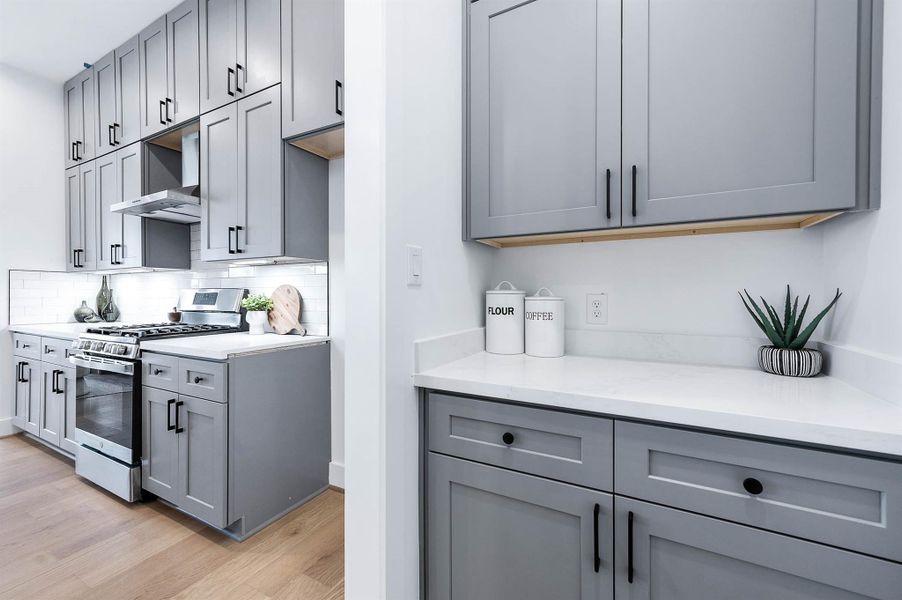 View from the butlers pantry. The pantry, half bath is in this area as well. View from the butlers pantry. The pantry, half bath is in this area as well.