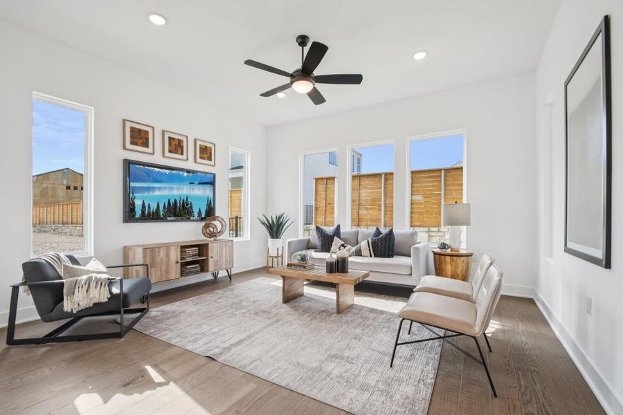 Furnished interior view inside a new home in Novel, Austin (Image 15).