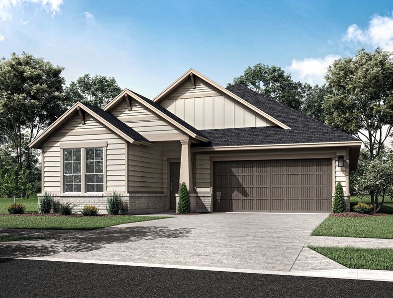 Representative exterior photo of a completed home built from the Somerville by Tri Pointe Homes in Mason Woods, Cypress, TX (Image 2). Representative exterior photo of a completed home built from the Somerville by Tri Pointe Homes in Mason Woods, Cypress, TX (Image 2).