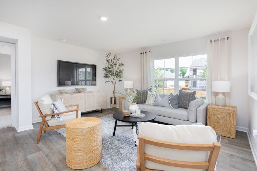 Representative furnished interior of a home built from the Cali by D.R. Horton in Havencrest, Greensboro (Image 13).