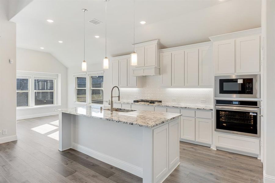 Furnished interior view inside a new home in Union Park Classic 55, Little Elm (Image 13). Furnished interior view inside a new home in Union Park Classic 55, Little Elm (Image 13).