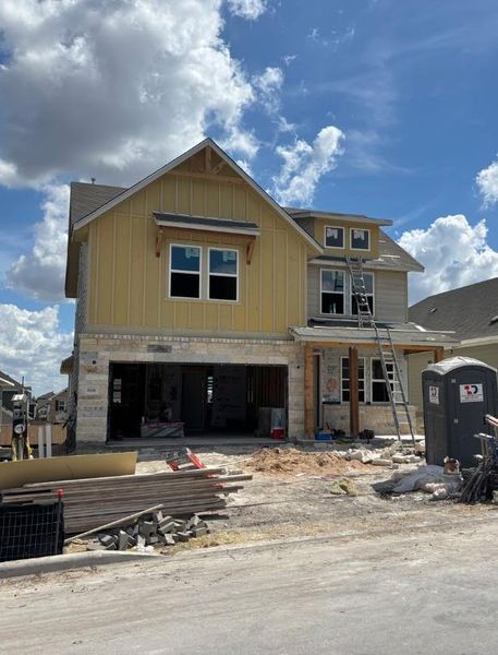 In-progress construction of a new home in Covered Bridge, Hutto, TX (Image 32). In-progress construction of a new home in Covered Bridge, Hutto, TX (Image 32).