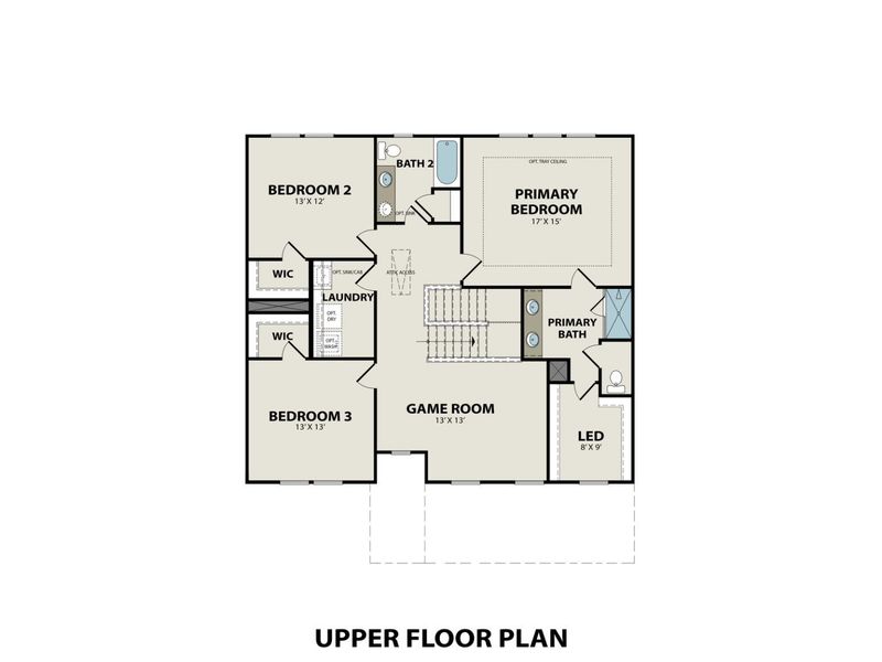 2D floor plan layout for the The Willow C-BC by Davidson Homes LLC in Benders Cove, Mount Juliet, TN (Image 4). 2D floor plan layout for the The Willow C-BC by Davidson Homes LLC in Benders Cove, Mount Juliet, TN (Image 4).