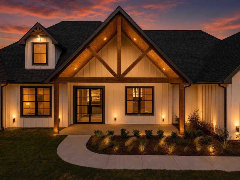 Front exterior of a new home in , Alvord, TX, highlighting curb appeal (Image 26).