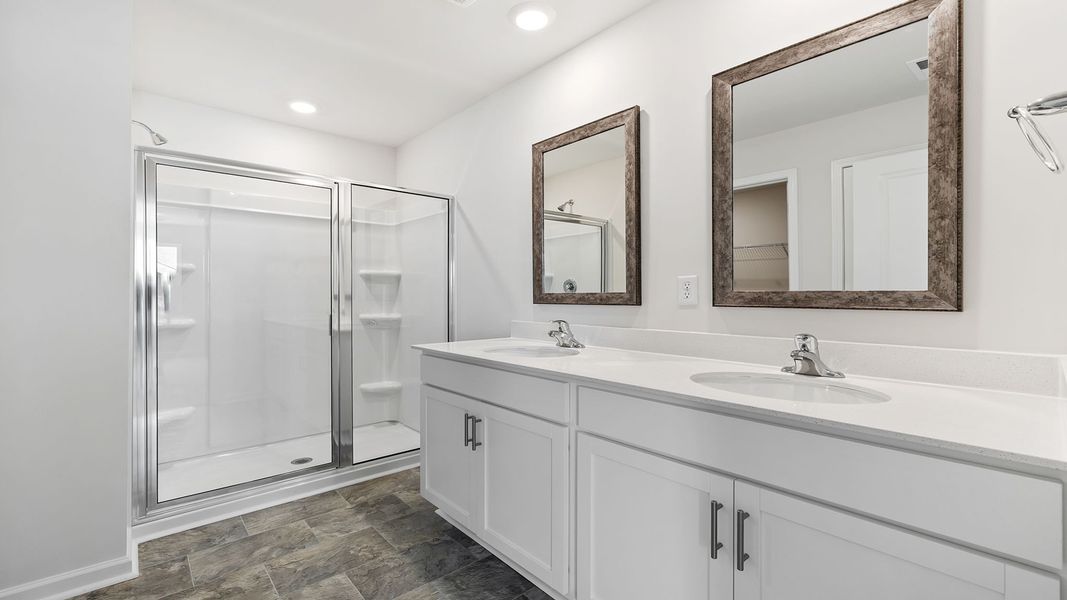 Furnished interior view inside a new home in Durbin Meadows Traditions, Fountain Inn (Image 10).