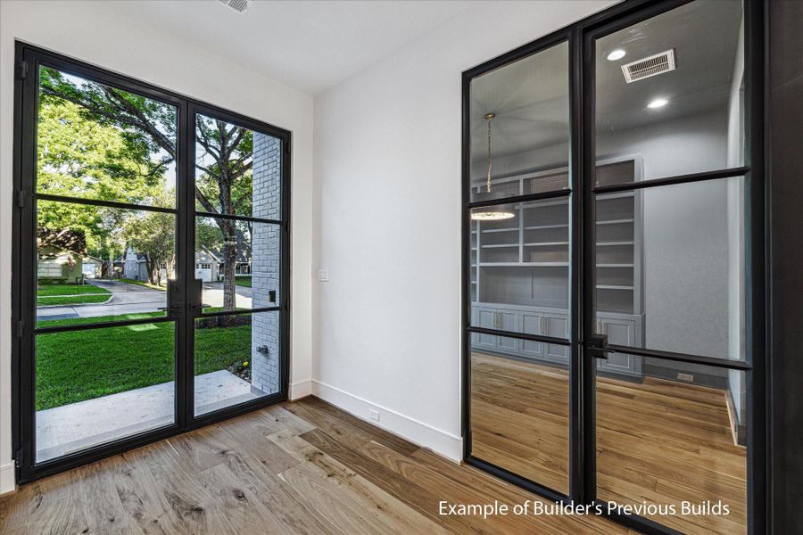 Example of builder's recent previous build.