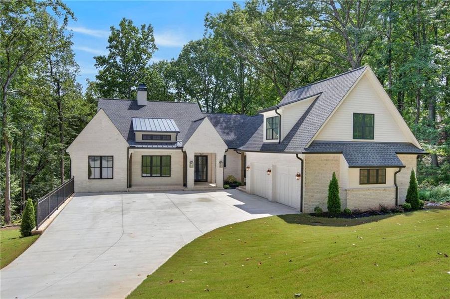 Front exterior of a new home in , Cumming, GA, highlighting curb appeal (Image 29).