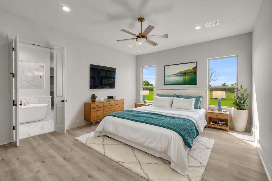 Furnished interior view inside a new home in Chapel Bend, Montgomery (Image 6).