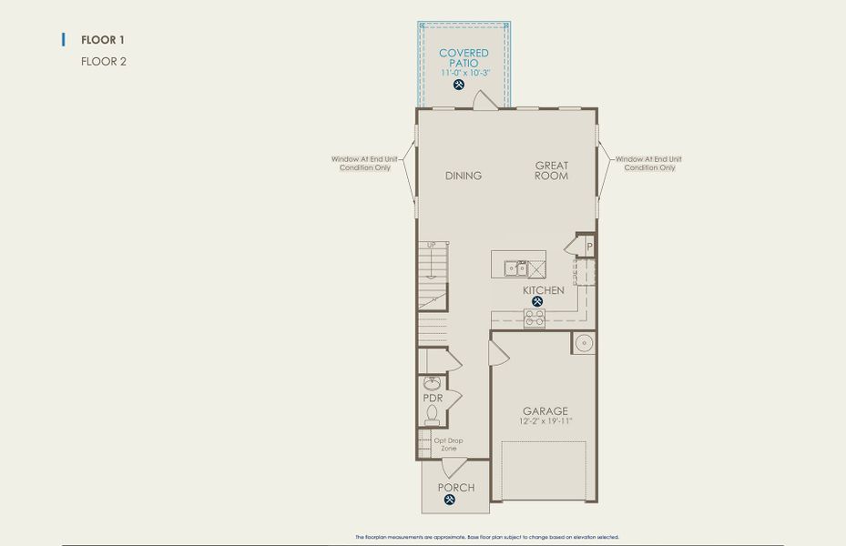 Byrnes 2-Story Floor Plan, Quick Move-In Home, Floor 1 Byrnes 2-Story Floor Plan, Quick Move-In Home, Floor 1
