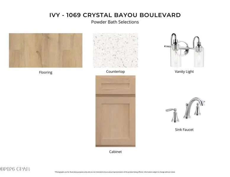 Sample of building materials used in homes in Breakfast Point East, Panama City Beach (Image 4).