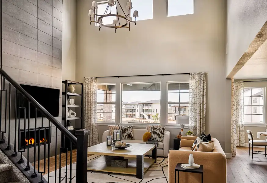 Furnished interior view inside a new home in Macanta, Castle Rock (Image 7).