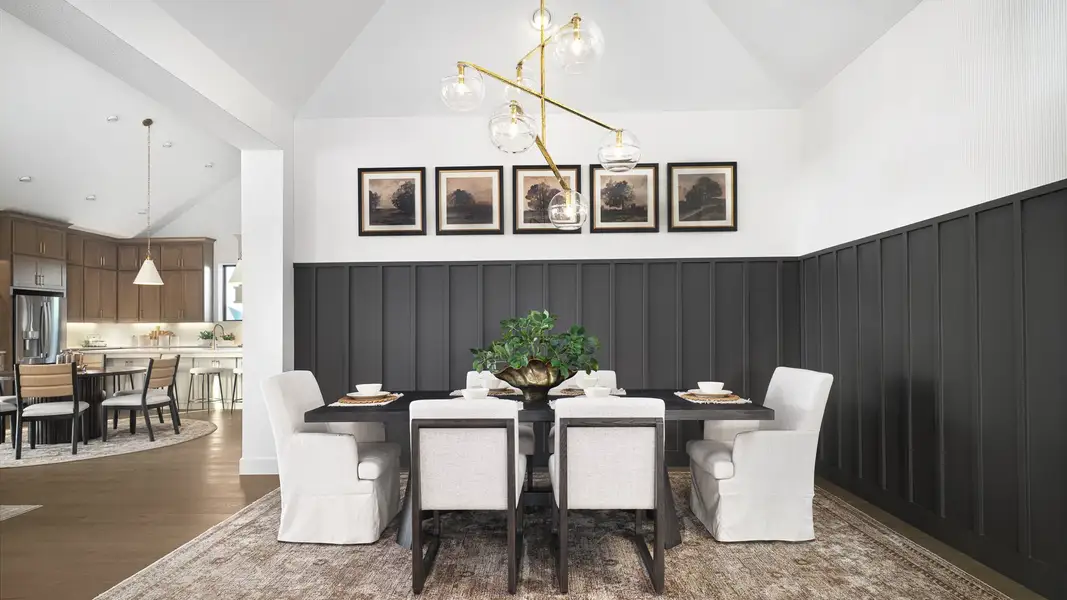 Representative furnished interior of a home built from the 3566W by Perry Homes in Somerset Park, Rockwall (Image 6).