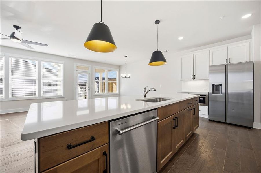 Furnished interior view inside a new home in , Cumming (Image 7). Furnished interior view inside a new home in , Cumming (Image 7).