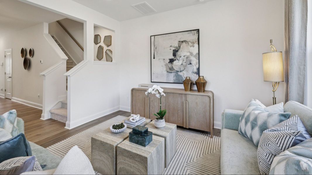The Litchfield Plan by DBR Homes in Charlotte, NC   -  Living Area