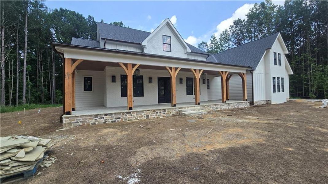 In-progress construction of a new home in , Acworth, GA (Image 35).