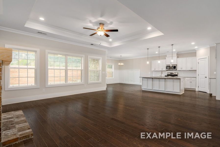 Representative unfurnished interior of a home built from the The Rockford D by Davidson Homes LLC in The Reserve at Potranco Oaks, Castroville (Image 16).