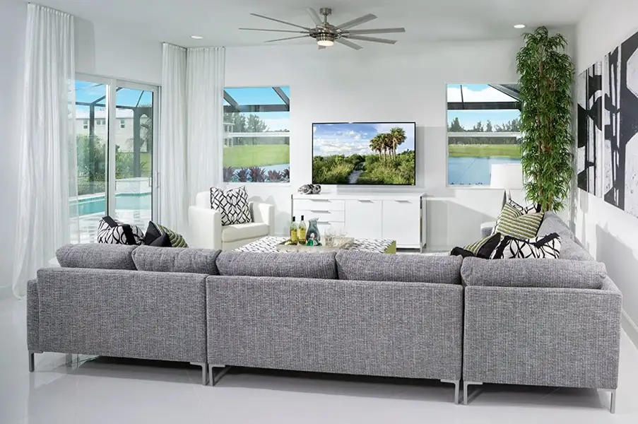 Representative furnished interior of a home built from the Kestrel Grand by Minto Communities in Westlake, Loxahatchee (Image 9). Representative furnished interior of a home built from the Kestrel Grand by Minto Communities in Westlake, Loxahatchee (Image 9).