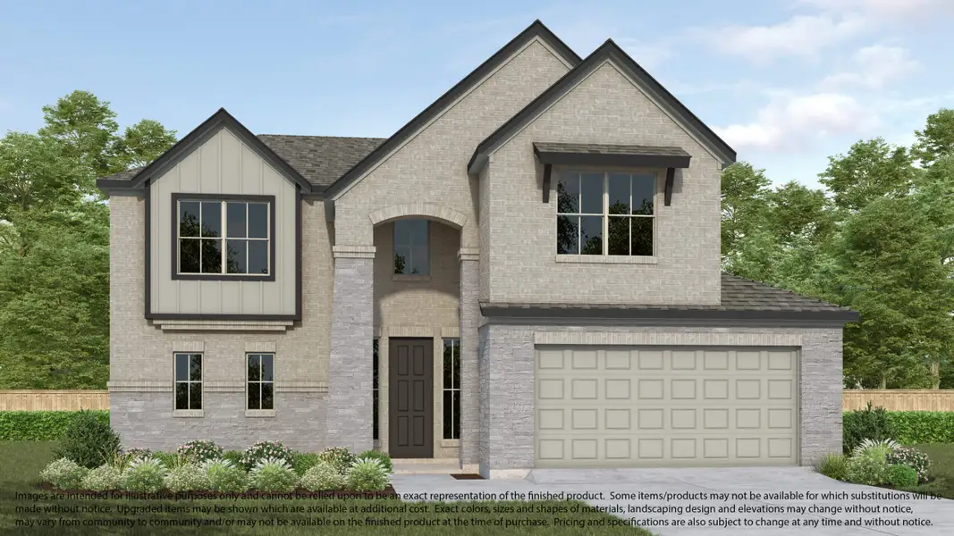 Representative exterior photo of a completed home built from the Plan 659 by Long Lake Ltd. in Morton Creek Ranch, Katy, TX (Image 3). Representative exterior photo of a completed home built from the Plan 659 by Long Lake Ltd. in Morton Creek Ranch, Katy, TX (Image 3).