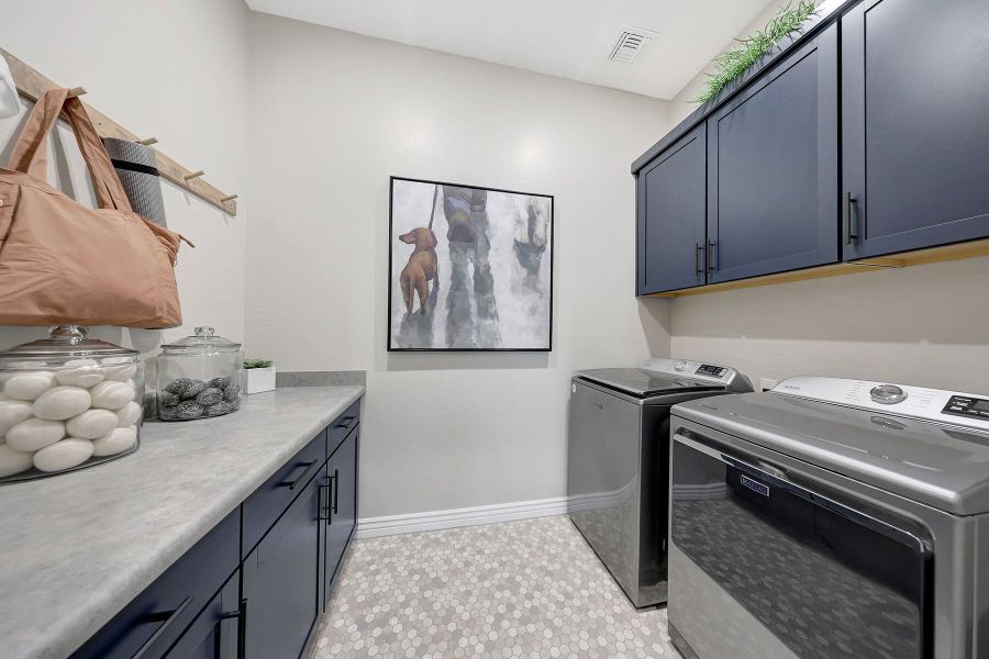 Representative furnished interior of a home built from the Harbor by Mattamy Homes in Miravida, Surprise (Image 29).