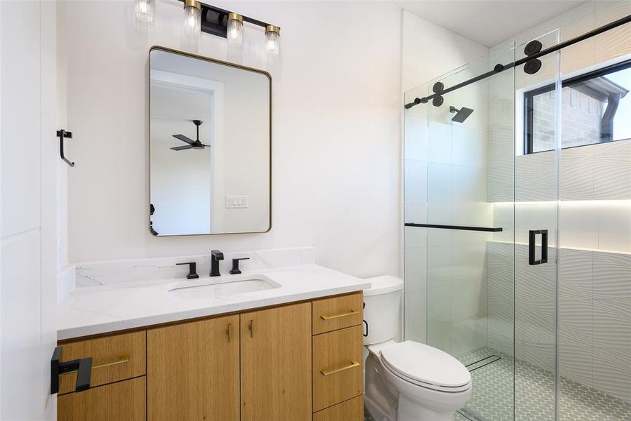 Furnished interior view inside a new home in , Dallas (Image 17).