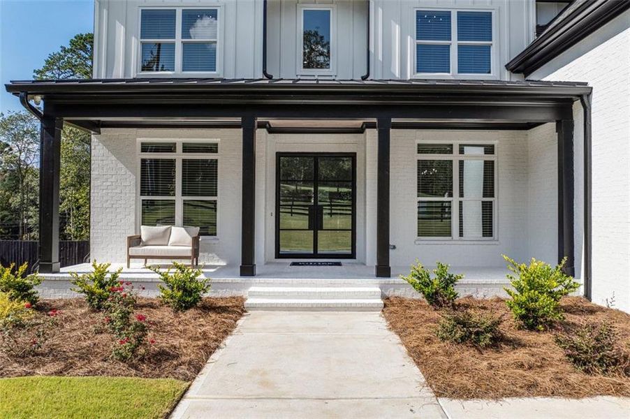 Front exterior of a new home in , Winder, GA, highlighting curb appeal (Image 27).