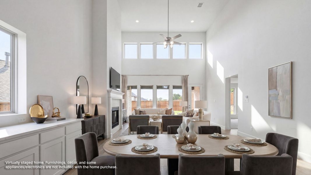 Furnished interior view inside a new home in The Heights at Uptown Celina, Celina (Image 6).