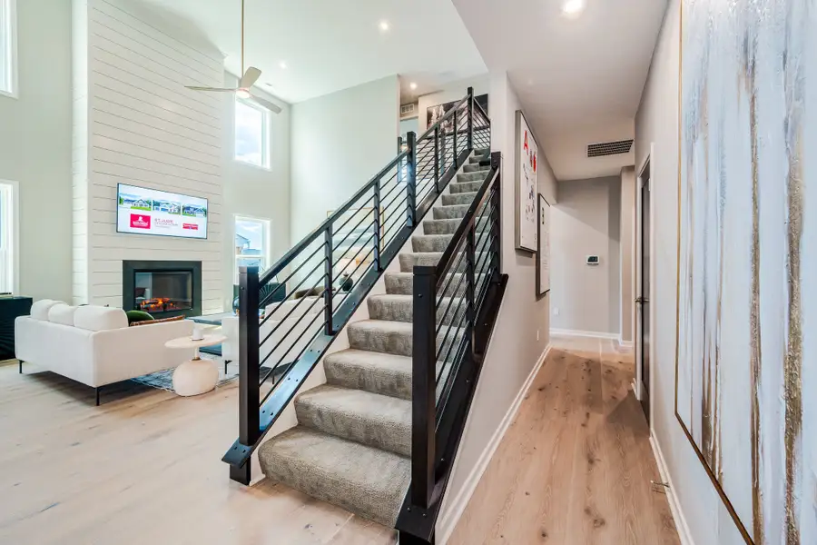 Representative furnished interior of a home built from the Olive by Fischer Homes in Leeland Farms, Fuquay Varina (Image 16).