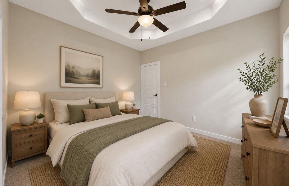 Furnished interior view inside a new home in , Cleveland (Image 17).