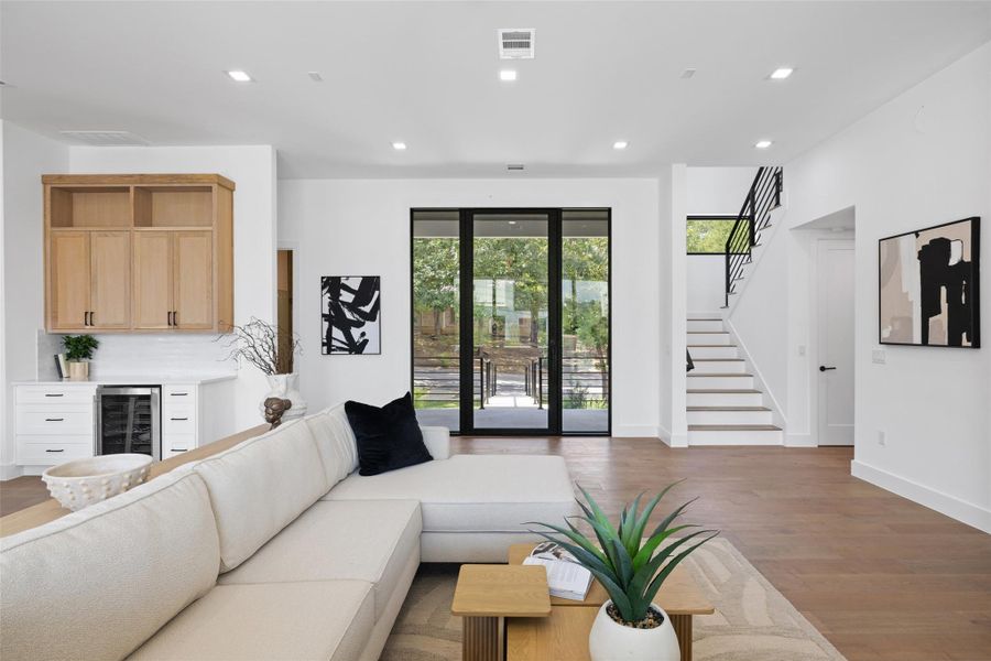 Furnished interior view inside a new home in , Austin (Image 33). Furnished interior view inside a new home in , Austin (Image 33).