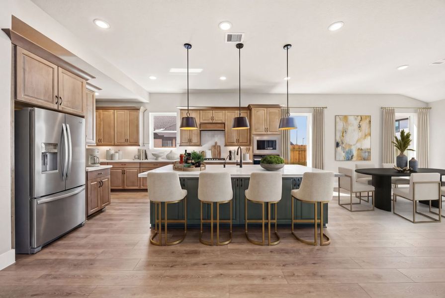 Representative furnished interior of a home built from the Bastrop by Beazer Homes in Valencia, Manvel (Image 5).