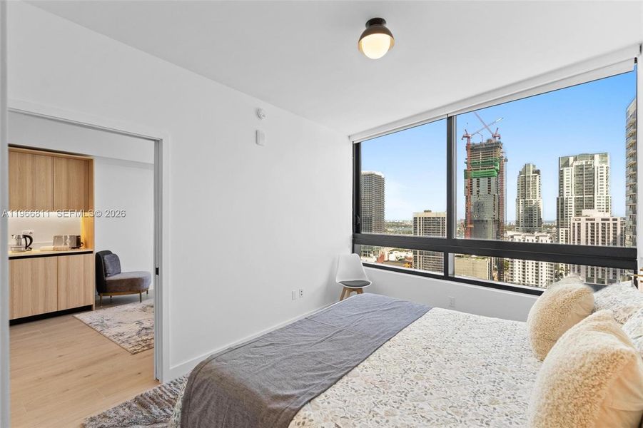 Furnished interior view inside a new home in , Miami (Image 37).