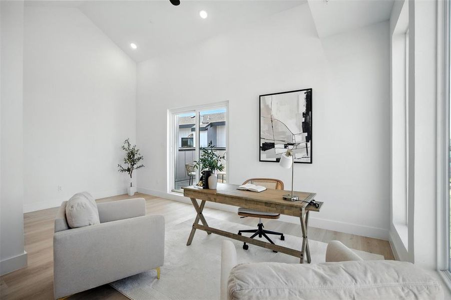 Furnished interior view inside a new home in , Dallas (Image 14).