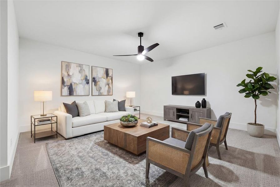 Furnished interior view inside a new home in The Grove, North Richland Hills (Image 14).