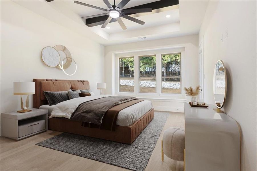 Furnished interior view inside a new home in , Denison (Image 7).