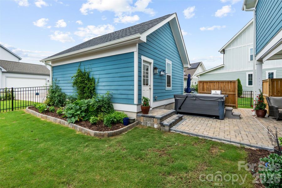 Exterior details and patio area of a home in Riverwalk, Rock Hill (Image 25).