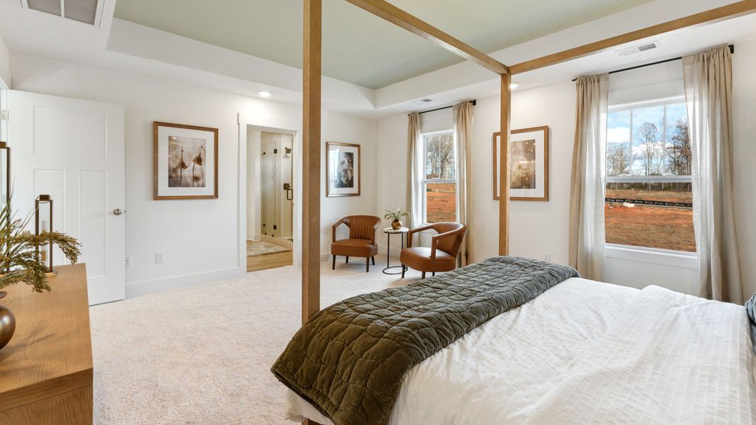 Furnished interior view inside a new home in Iris Meadows, Moore (Image 17).