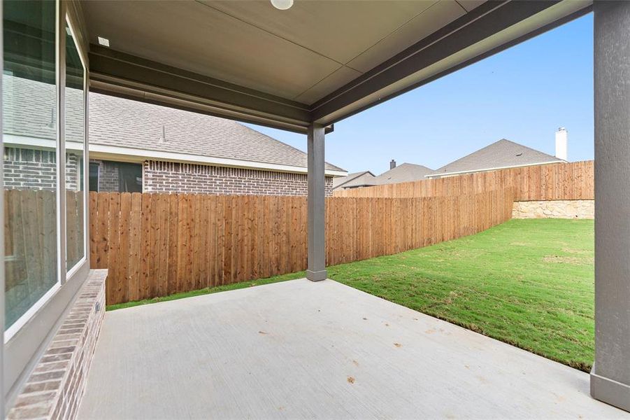 Exterior details and patio area of a home in Liberty Pointe, Gainesville (Image 21). Exterior details and patio area of a home in Liberty Pointe, Gainesville (Image 21).