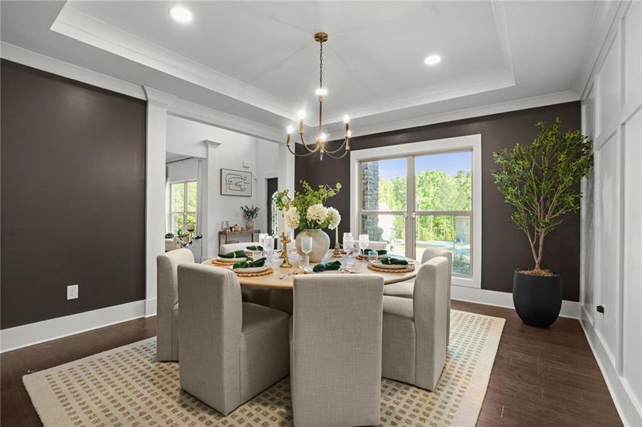 Furnished interior view inside a new home in , Fairburn (Image 11).