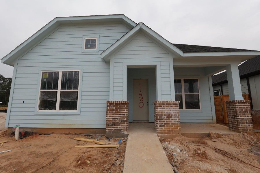 In-progress construction of a new home in Two Step Farm - Landmark Row Collection, Montgomery, TX (Image 10). In-progress construction of a new home in Two Step Farm - Landmark Row Collection, Montgomery, TX (Image 10).