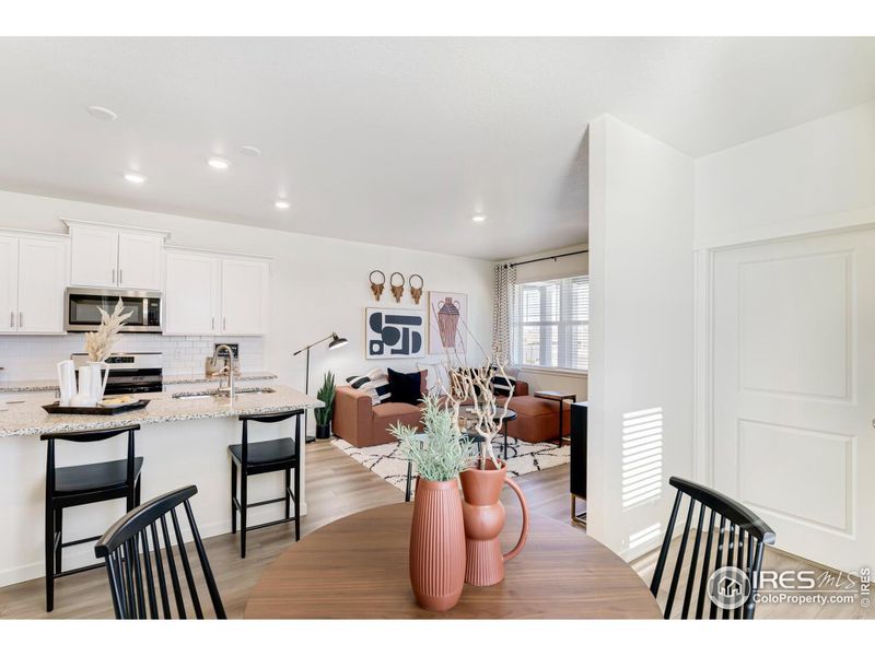 Furnished interior view inside a new home in Revere at Johnstown, Johnstown (Image 18).