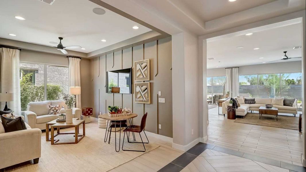 Furnished interior view inside a new home in Sycamore Farms, Surprise (Image 10). Furnished interior view inside a new home in Sycamore Farms, Surprise (Image 10).