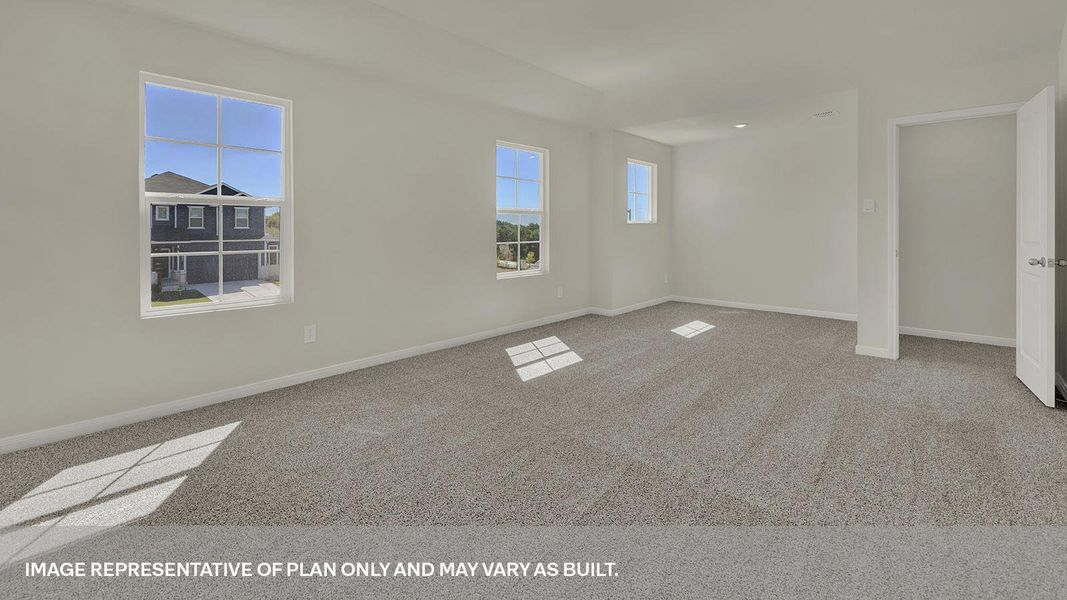 Spacious, unfurnished interior of a new home in Paramount, Kyle (Image 27).