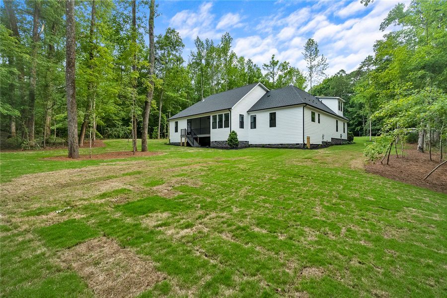 A private, wooded retreat offers ample green space A private, wooded retreat offers ample green space
