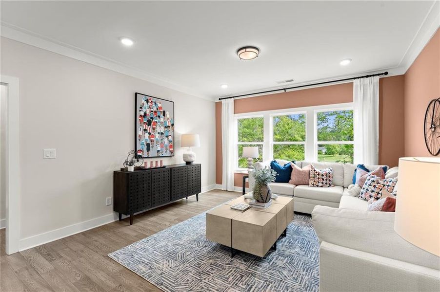 Furnished interior view inside a new home in Hillgrove Preserve, Powder Springs (Image 12).